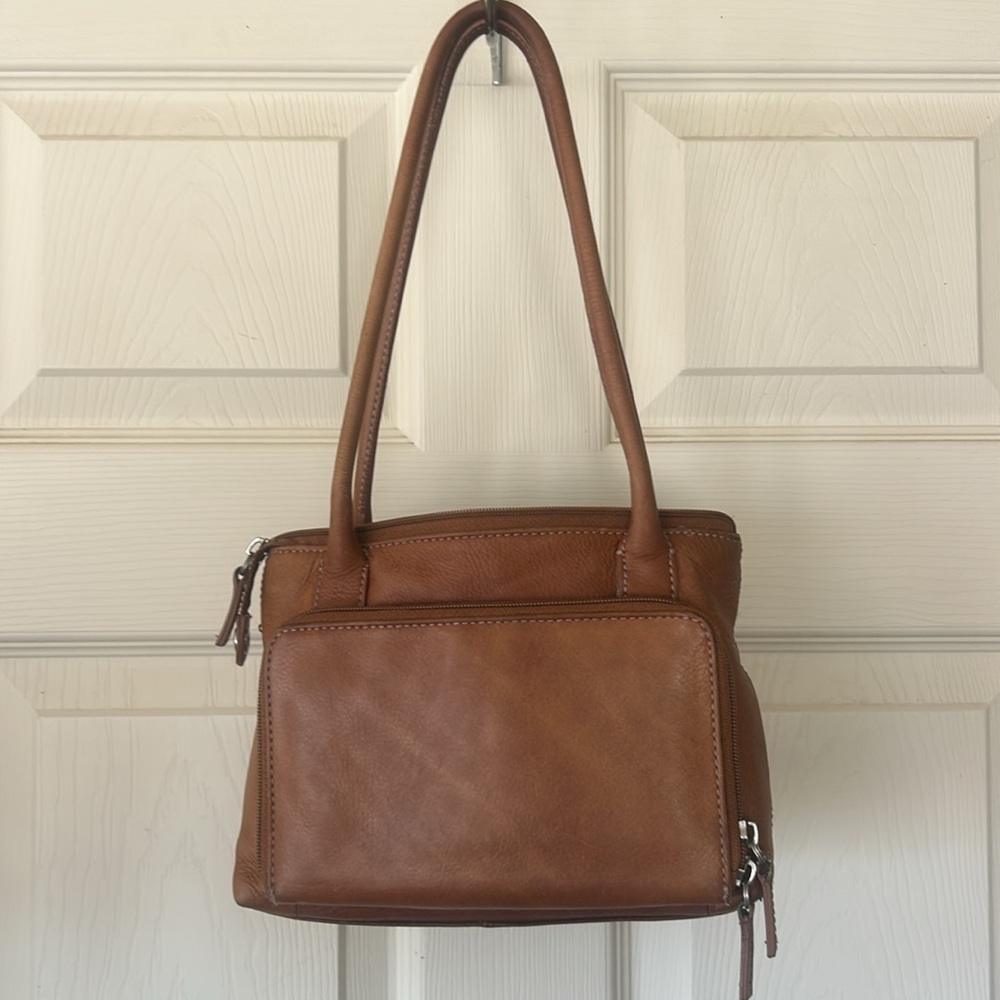 Fossil Vintage Buckle Brown Leather Women's Shoulder Bag - Picture 4 of 13